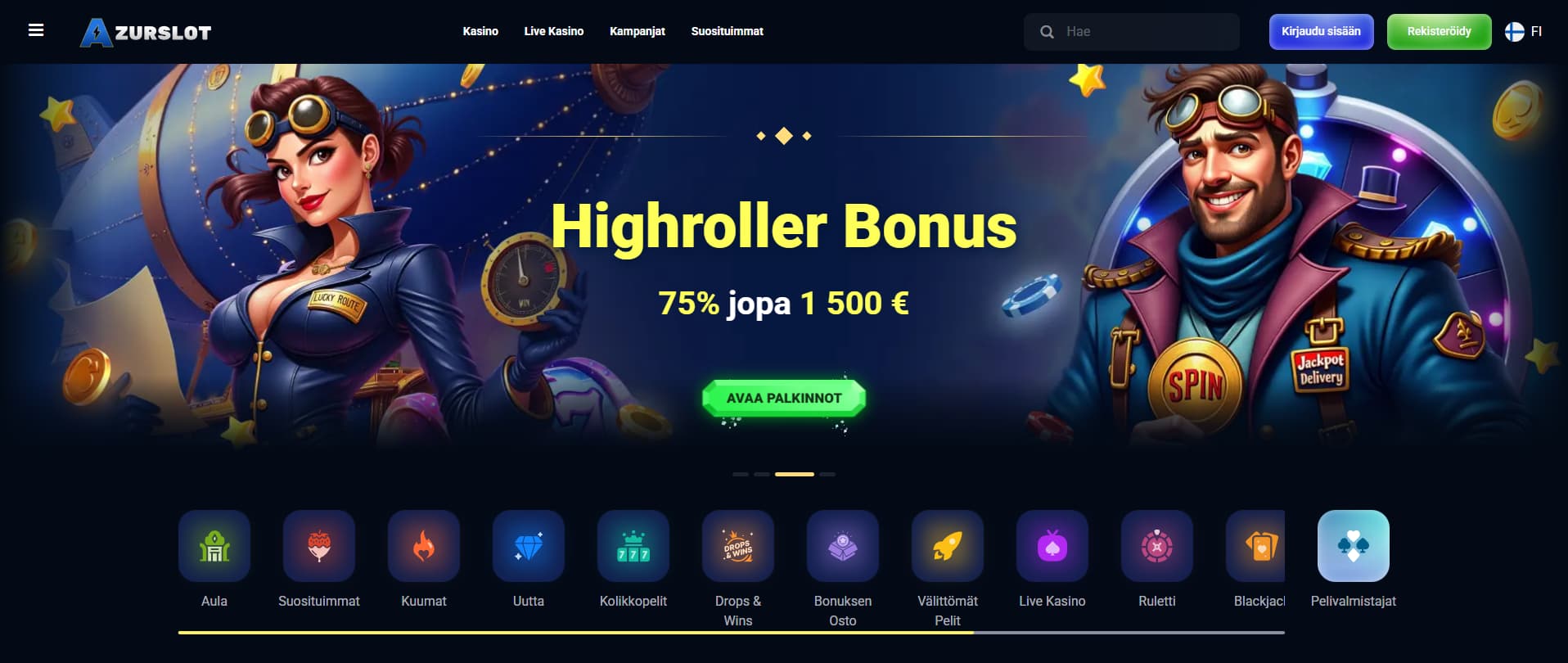 AzurSlot Nettikasino Suomessa AzurSlot Nettikasino Suomessa